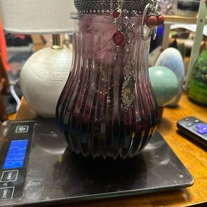 Mystery jewelry jar all silver jar